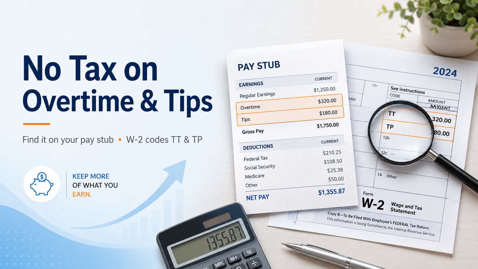 No Tax on Overtime and Tips: How to Find Them on Your Pay Stub